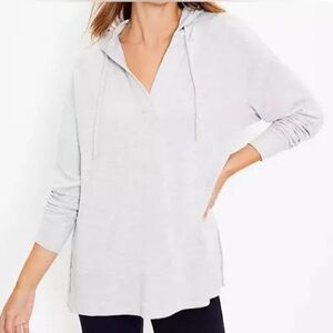 Lou & Grey Signaturesoft Hoodie V Neck Hooded Shirt M
